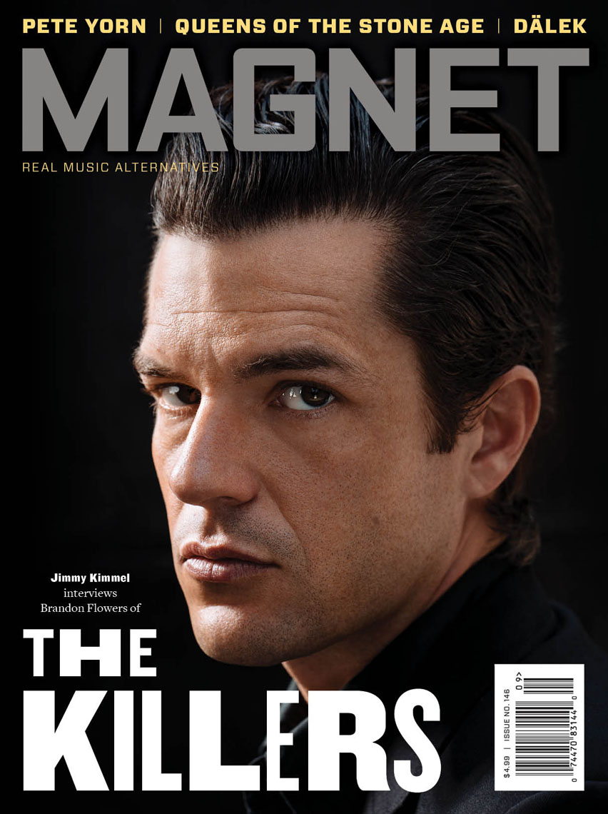 Magnet Magazine cover photo with Brandon Flowers of The Killers