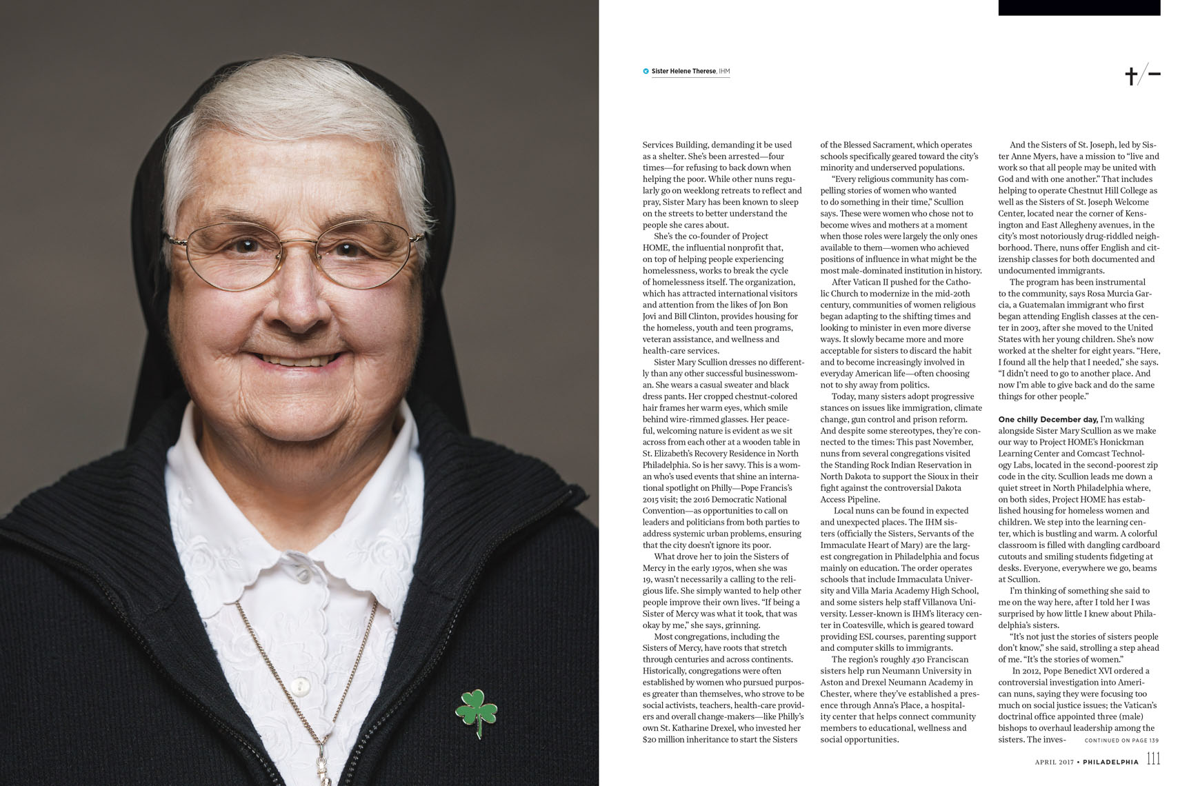 Philadelphia Magazine feature story about the Nuns of the city