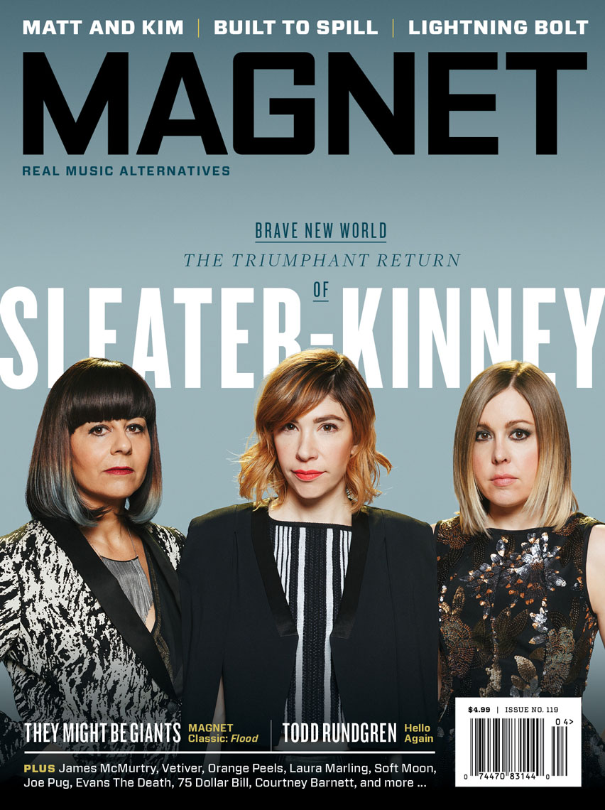Sleater Kinney for Magnet Magazine featuring Corin Tucker, Carrie Brownstein, and Janet Weiss