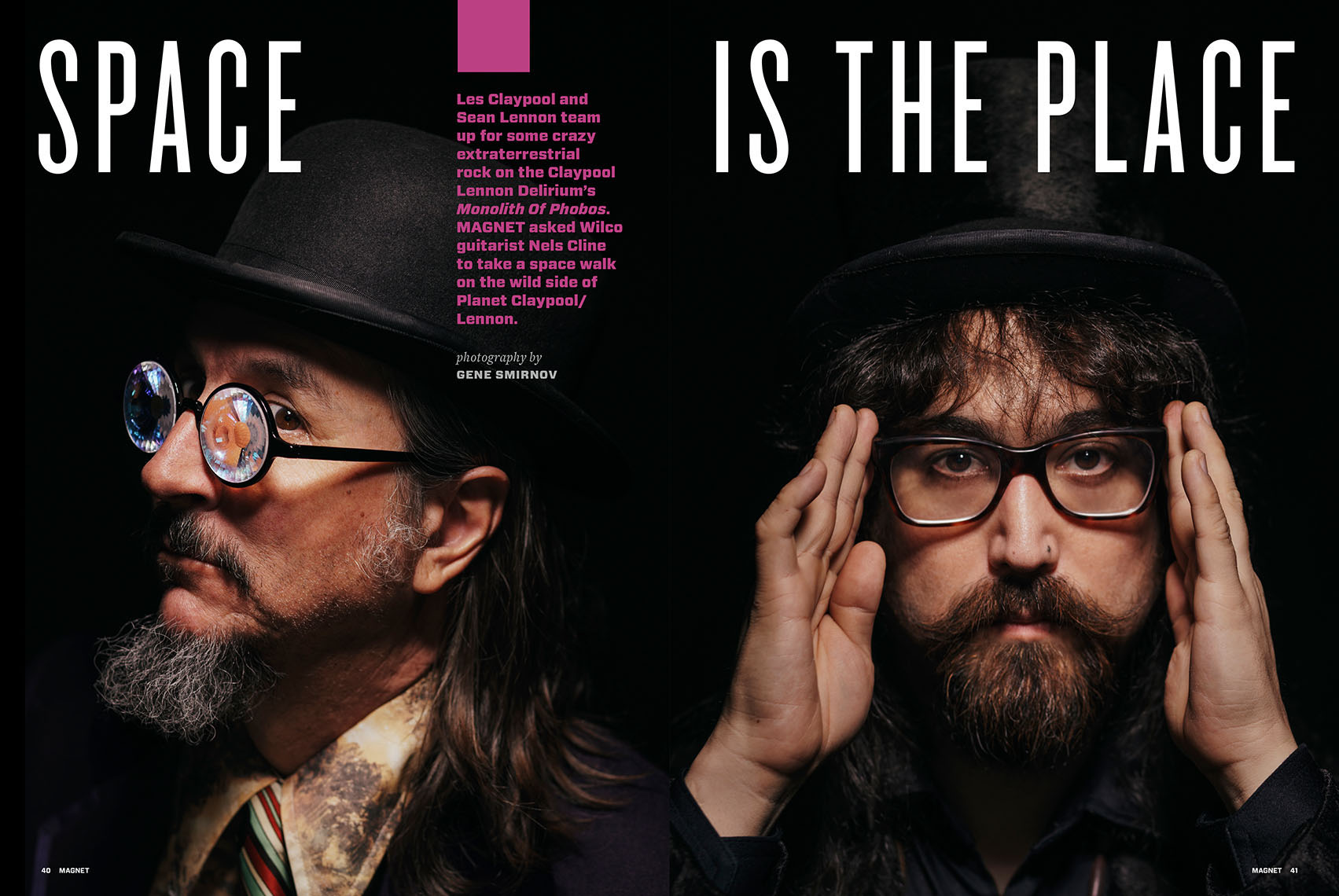 Les Claypool and Sean Lennon for Magnet 