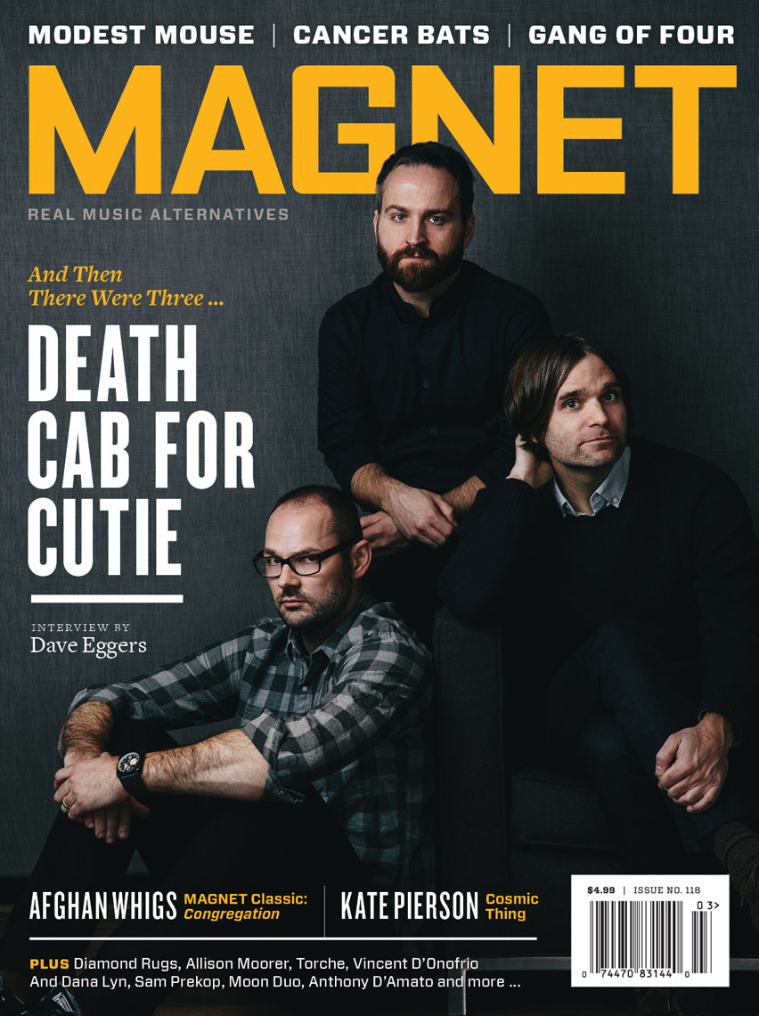 Death Cab for Cutie for Magnet Magazine featuring Ben Gibbard, Nick Harmer and Jason McGerr