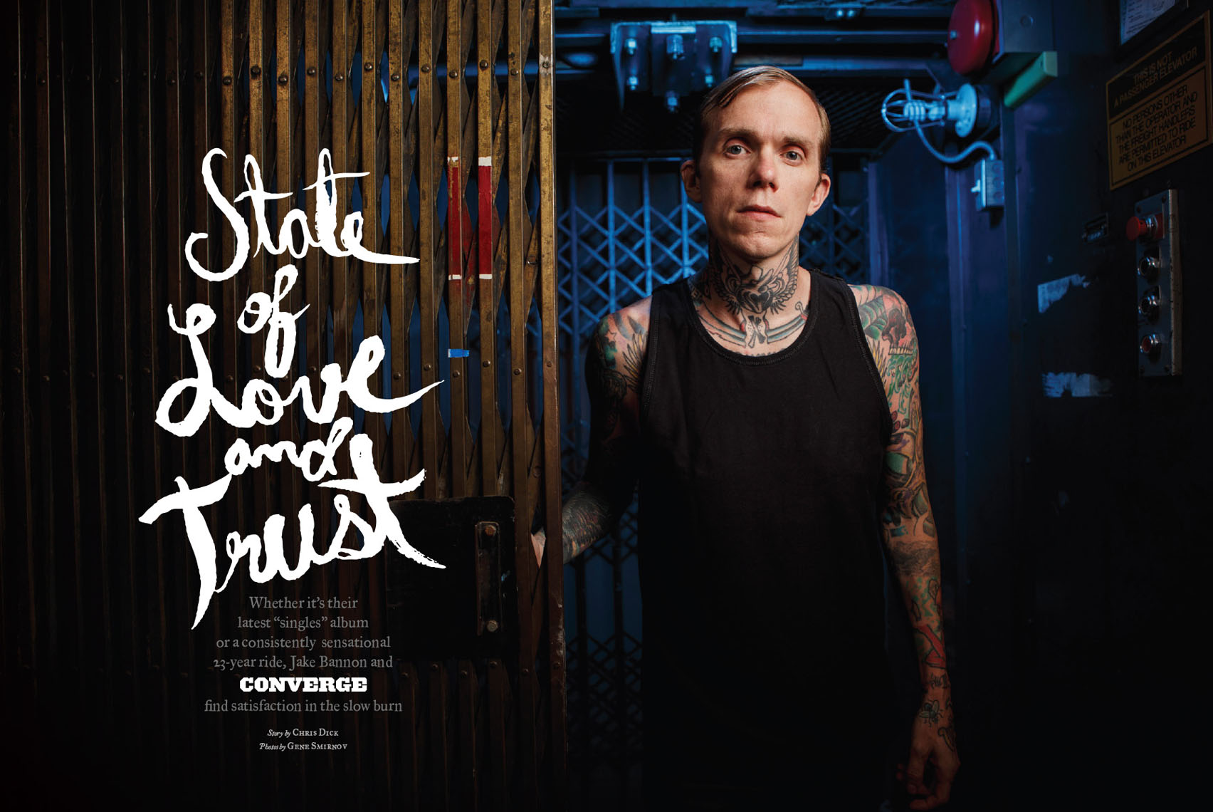 Jacob Bannon of Converge for Decibel Magazine feature