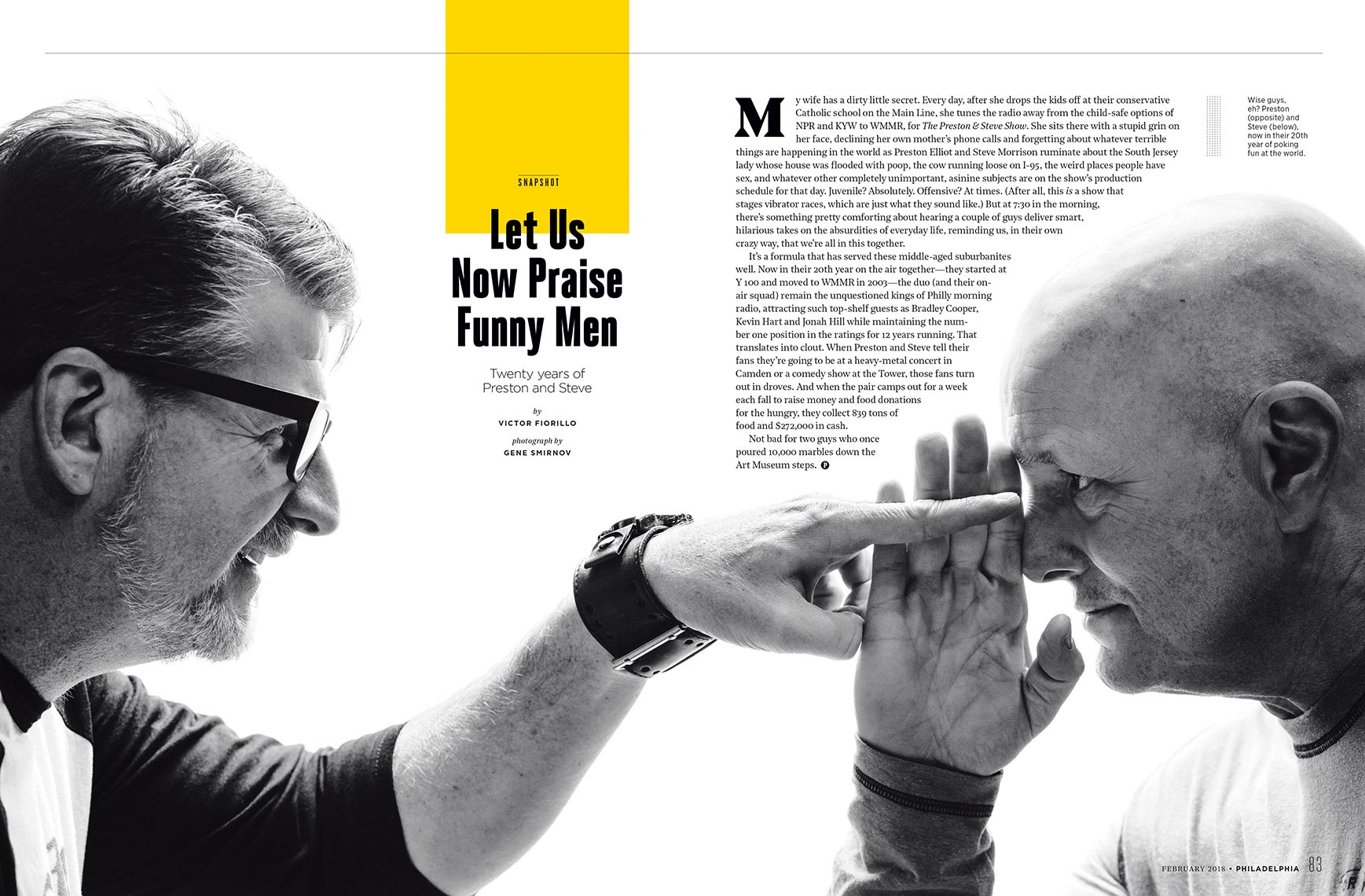 Preston & Steve for Philadelphia Magazine